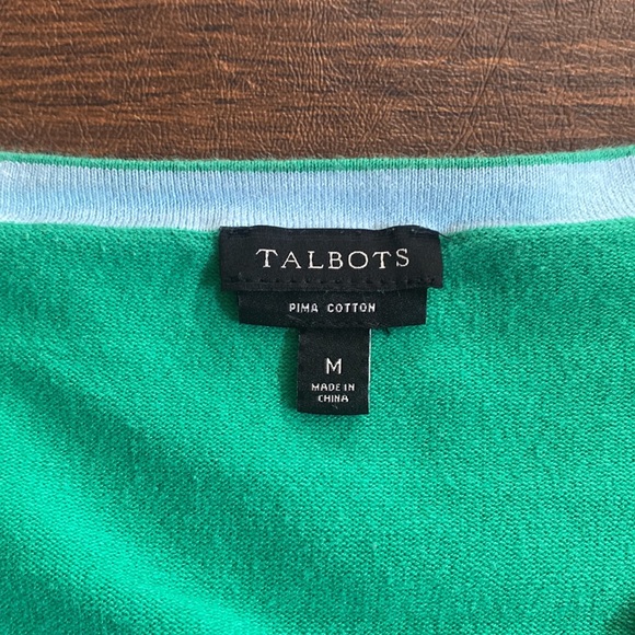 Talbots Pima Cotton Stretch Cardigan, Medium - Picture 3 of 8